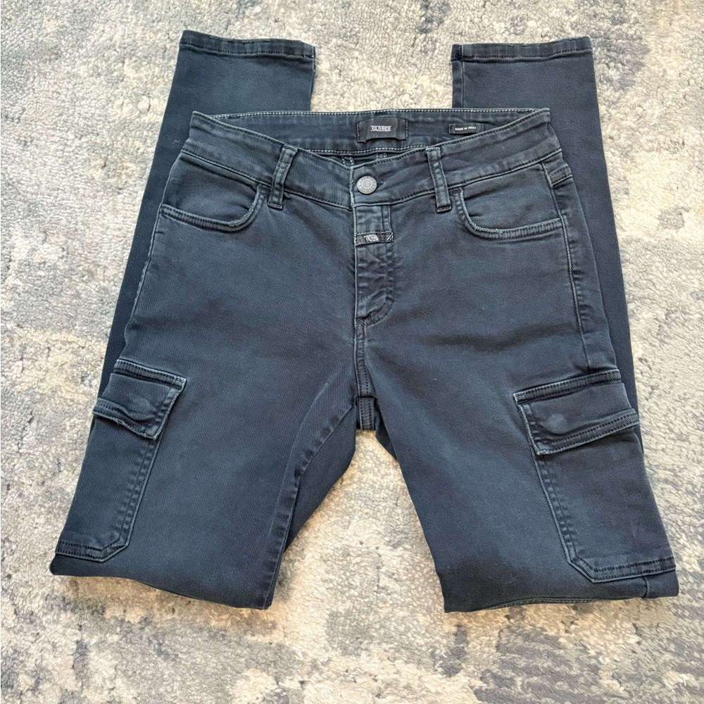 Closed Robyn Cargo Skinny Jeans, SZ 25, Indigo Dark Blue. - Picture 3 of 7